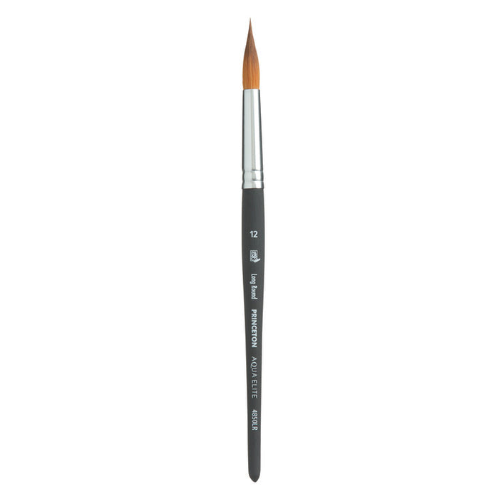 PRINCETON Aqua Elite - Synthetic Kolinsky Sable - Short Handle - Long Round - Size 12 (7.1 x 33mm)
