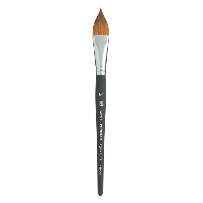 PRINCETON Aqua Elite - Synthetic Kolinsky Sable - Short Handle - Oval Wash - 3/4 (18.5 x 32mm)