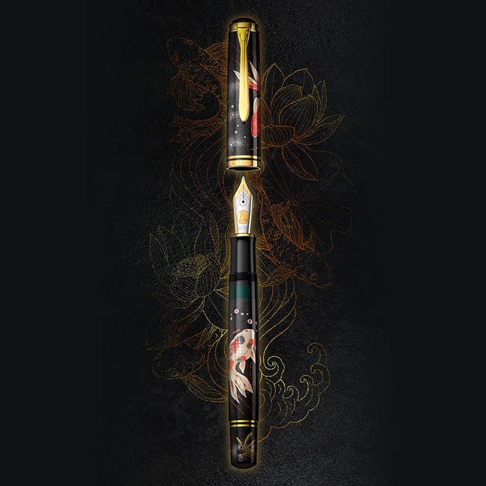 PELIKAN M1000 Limited Edition Maki-e Fountain Pen - Goldfish - Medium Nib - 2025 Limited Edition