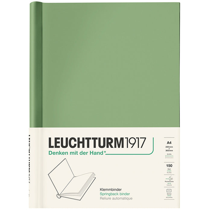 LEUCHTTURM1917 Peka Springback Binder (holds 150 pages) - A4 - Sage