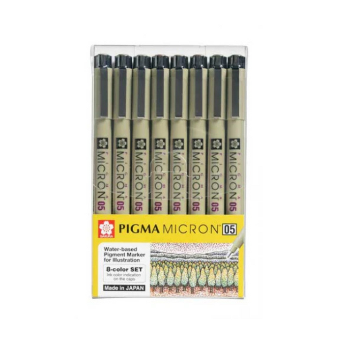 SAKURA Pigma Micron 05 - Set 8 Colours
