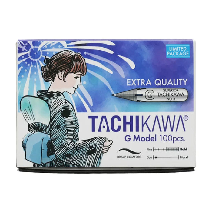 TACHIKAWA Comic Pen Nib - G Model (T3) - Limited Edition Box of 100