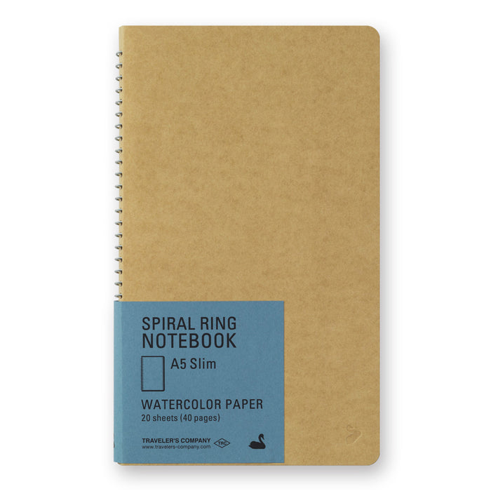 Traveler's Company - Spiral Ring Notebook - A5 Portrait - Watercolour Paper