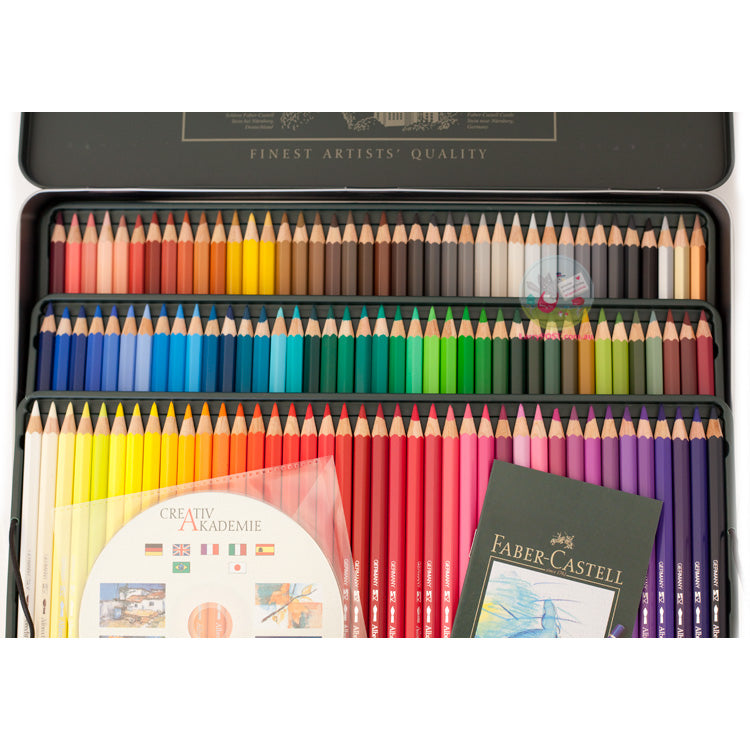 FABER-CASTELL Albrecht Durer Artists Watercolour Pencils - 3 Layer Tin of 120