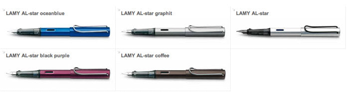LAMY Al-Star Fountain Pen - Anodised Aluminium / Charged Green (2016 Limited Edition) - Fine