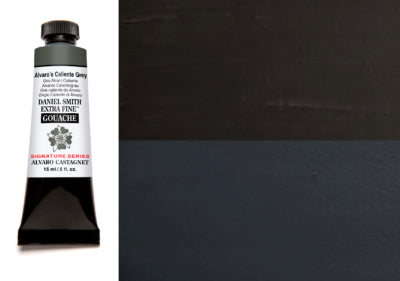 DANIEL SMITH Gouache - 15mL - Alvaro's Caliente Grey (PBr7,PB29,PBk6)