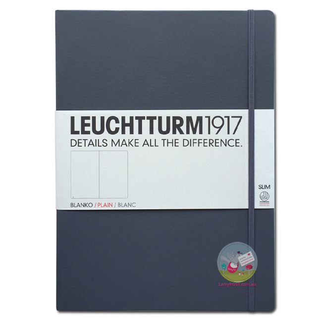 LEUCHTTURM1917 Classic Hard Cover - Master SLIM A4 - Plain - Anthracite