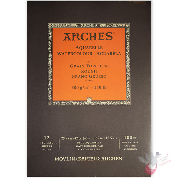 ARCHES Watercolour Pad (Rough) 300g - 15 Sheets - A4