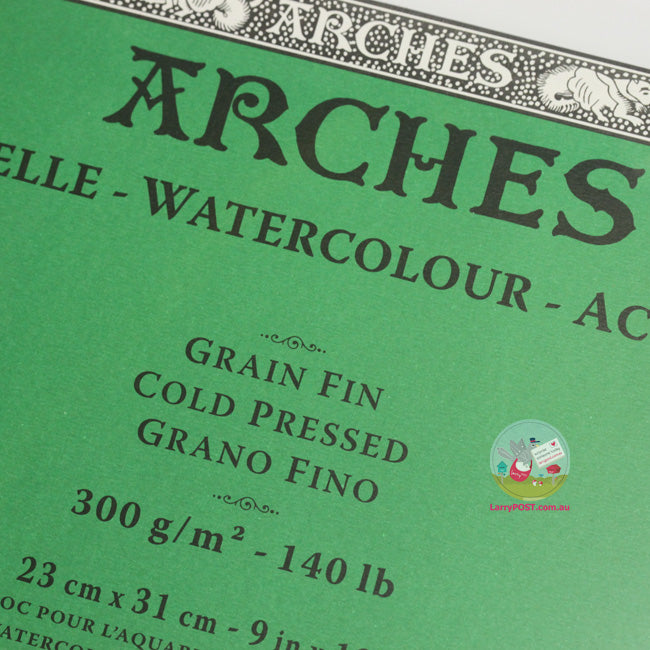 ARCHES Watercolour Block (Medium) 300g - 20 Sheets - 230 x 310mm (A4+)