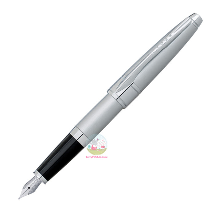 CROSS Apogee Fountain Pen (Medium) - Brushed Chrome