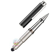 OTTO HUTT Design 05 - Ballpoint / Stylus Pen - Squared Guilloche - Black
