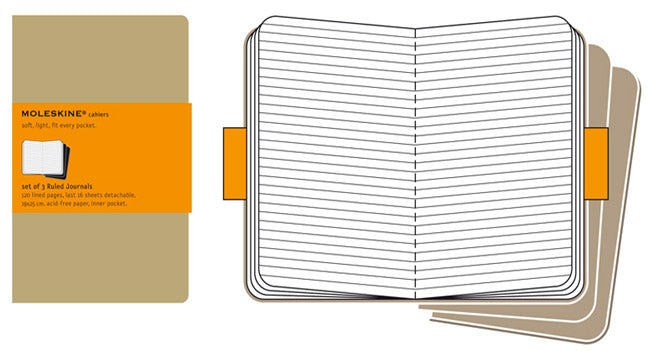 MOLESKINE Cahier XL Ruled kraft