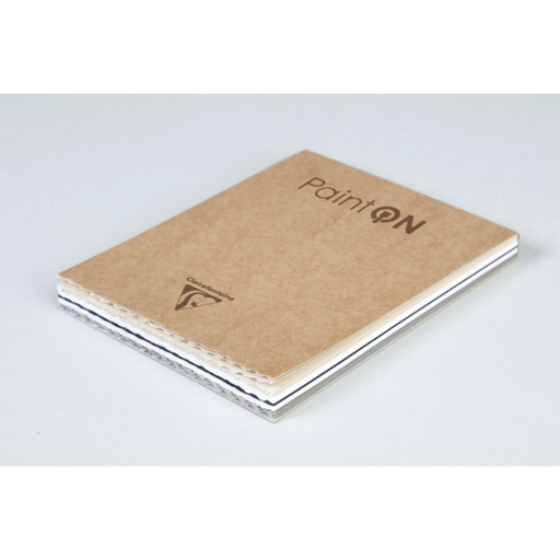 CLAIREFONTAINE Paint'On Mixed Media Pad (250gsm, deckled edge) - 9 x 12" - 50 Sheets - 5 Assorted Colours