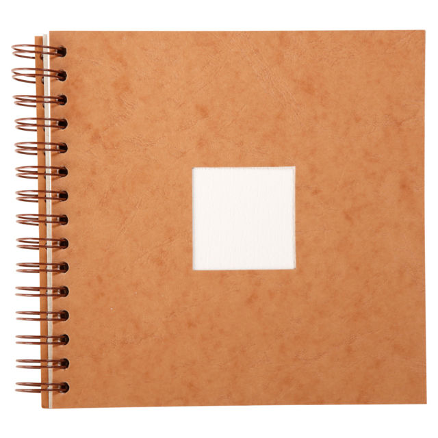 CLAIREFONTAINE Travel Watercolour Sketchbook (Kraft) - Rough Press - 300gsm - 100% Cotton - 20 x 20cm - 20 Sheets