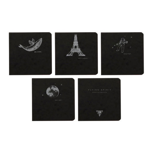 CLAIREFONTAINE Flying Spirit Sketchbook - 90gsm - 100 pages - Square (10.5 x 10.5cm)