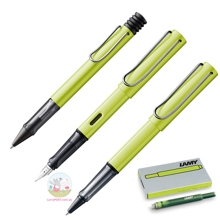 LAMY Al-Star Fountain Pen - Anodised Aluminium / Charged Green (2016 Limited Edition) - Fine