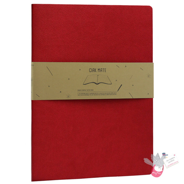CIAK Mate Soft Cover Notebook - A4 - Dotted Pages - Red
