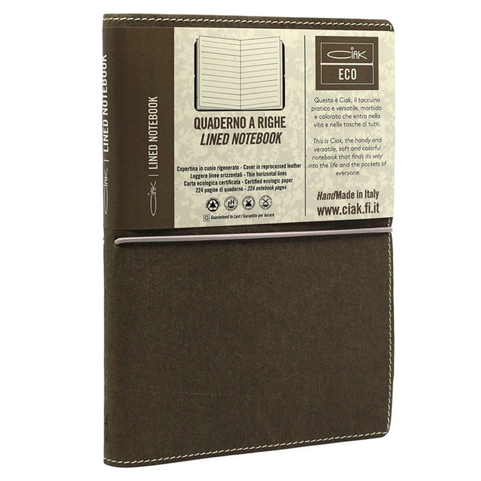 CIAK Natural Notebook - Large (A5) - Ruled - Coffee