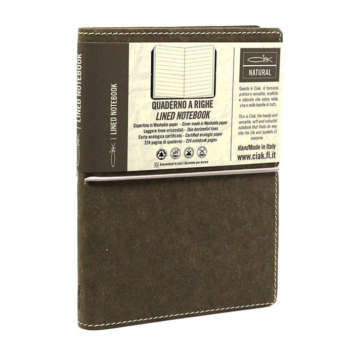 CIAK Natural Notebook - Medium (B6) - Ruled - Coffee