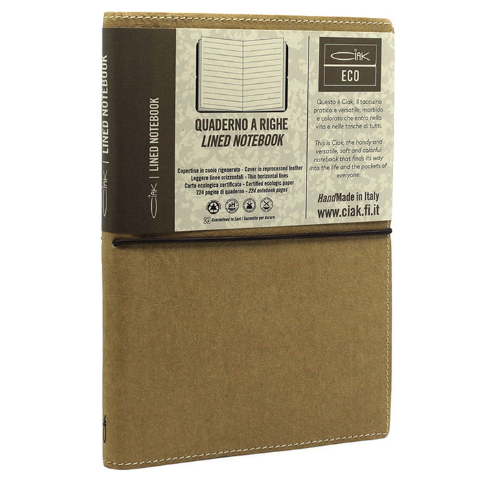 CIAK Natural Notebook - Large (A5) - Ruled - Earth