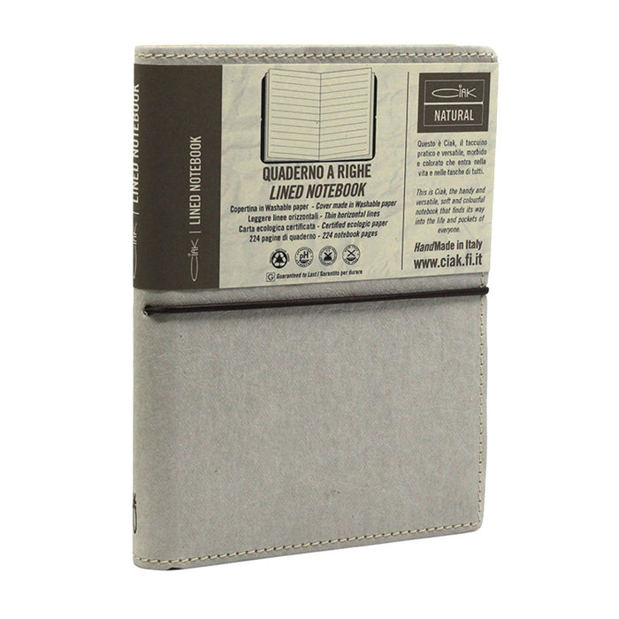 CIAK Natural Notebook - Medium (B6) - Ruled - Stone