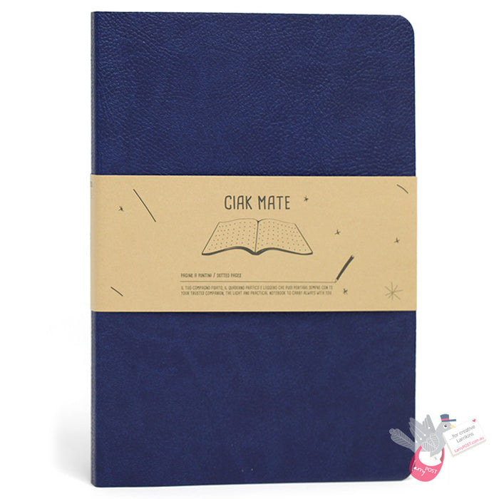 CIAK Mate Soft Cover Notebook (A5) - Dotted Pages - Navy Blue