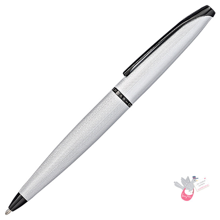 CROSS ATX Ballpoint - Brushed Chrome with Diamond Etch