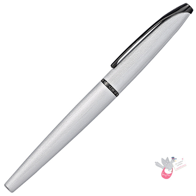 CROSS ATX Rollerball - Brushed Chrome with Diamond Etch