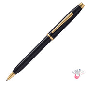 CROSS Century II Ballpoint - Black Lacquer With 23ct Gold