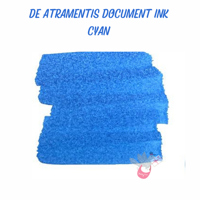 DE ATRAMENTIS Permanent Document Ink - Turquoise - 2mL SAMPLE