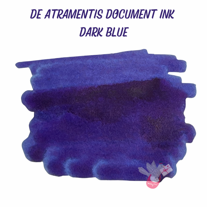 DE ATRAMENTIS Permanent Document Ink - Dark Blue - 2mL SAMPLE
