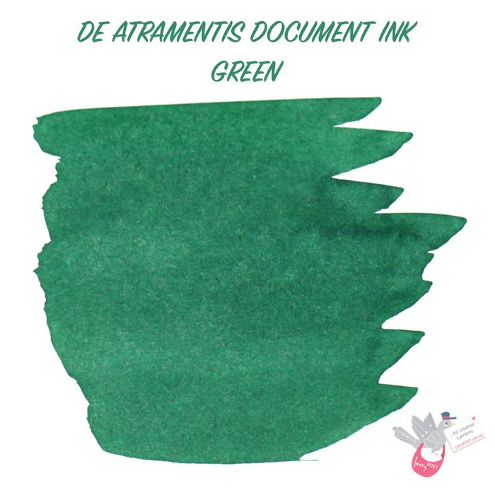 DE ATRAMENTIS Permanent Document Ink - Green - 2mL SAMPLE