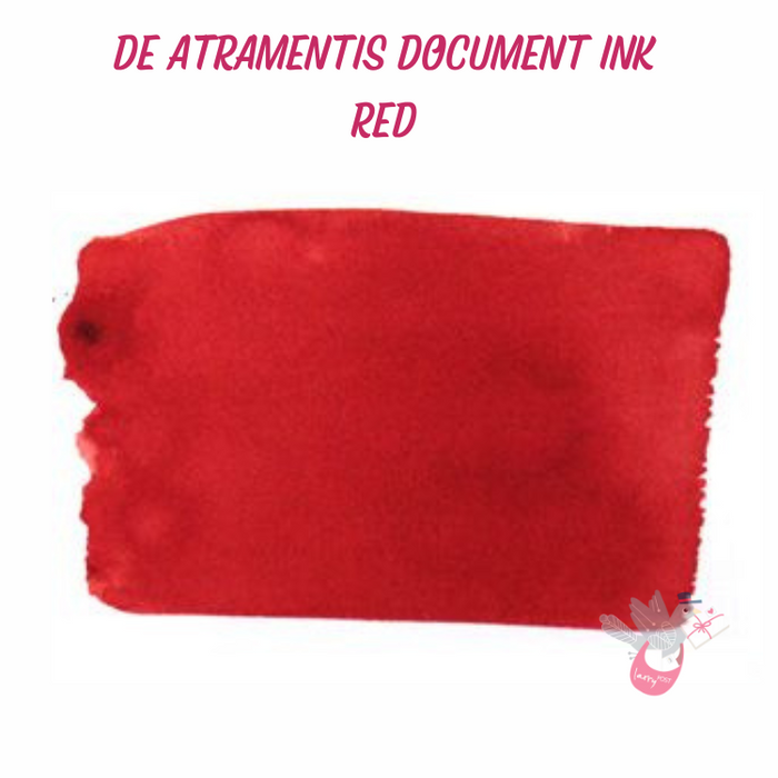 DE ATRAMENTIS Permanent Document Ink - Red - 2mL SAMPLE