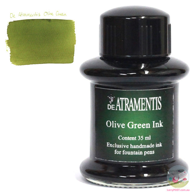 DE ATRAMENTIS Fountain Pen Ink 35mL - Olive Green