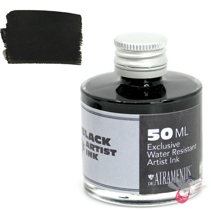 DE ATRAMENTIS Permanent Artist Ink 50mL - Black