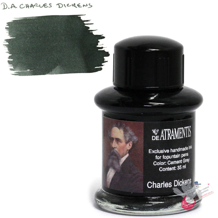 DE ATRAMENTIS Fountain Pen Ink 35mL - Charles Dickens - Cement Grey