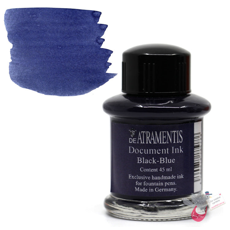DE ATRAMENTIS Permanent Document Ink 35mL - Black Blue