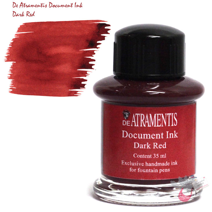 DE ATRAMENTIS Permanent Document Ink 45mL - Dark Red