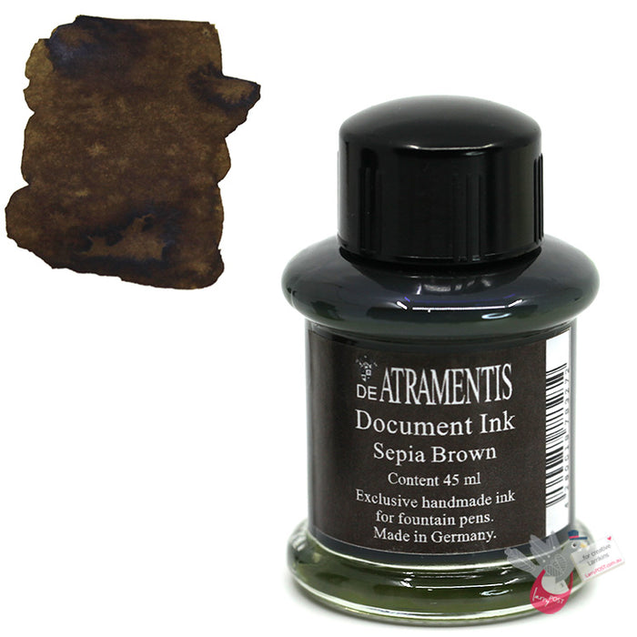 DE ATRAMENTIS Permanent Document Ink 35mL - Sepia Brown