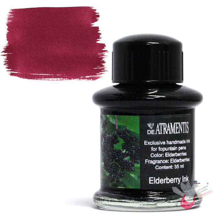 DE ATRAMENTIS Fountain Pen Ink 35mL - Elderberry Fragrance - Elderberry Colour