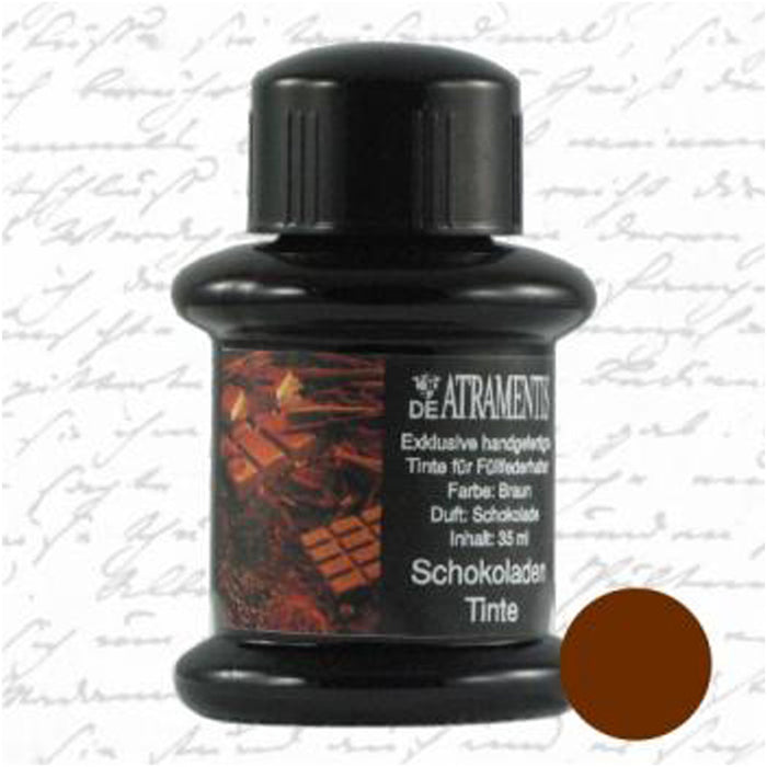 DE ATRAMENTIS Fountain Pen Ink 45mL - Chocolate Fragrance - Brown Colour