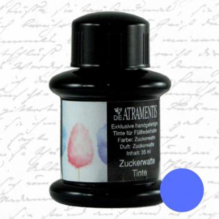 DE ATRAMENTIS Fountain Pen Ink 45mL - Cotton Candy (fairy floss) Fragrance - Blue Colour