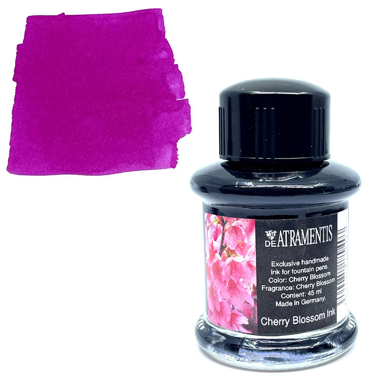 DE ATRAMENTIS Fountain Pen Ink 45mL - Cherry Blossom Fragrance  - Cherry Blossom Colour
