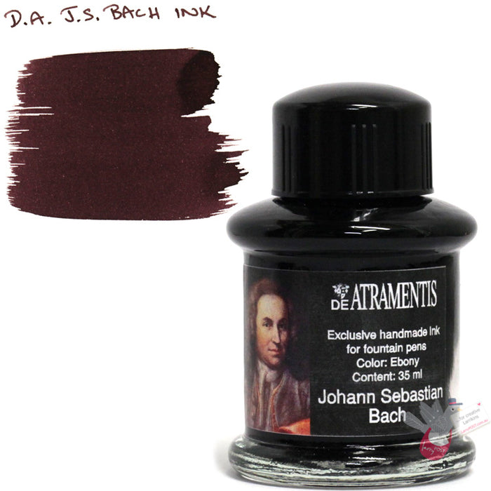 DE ATRAMENTIS Fountain Pen Ink 35mL - Johann Sebastian Bach - Ebony