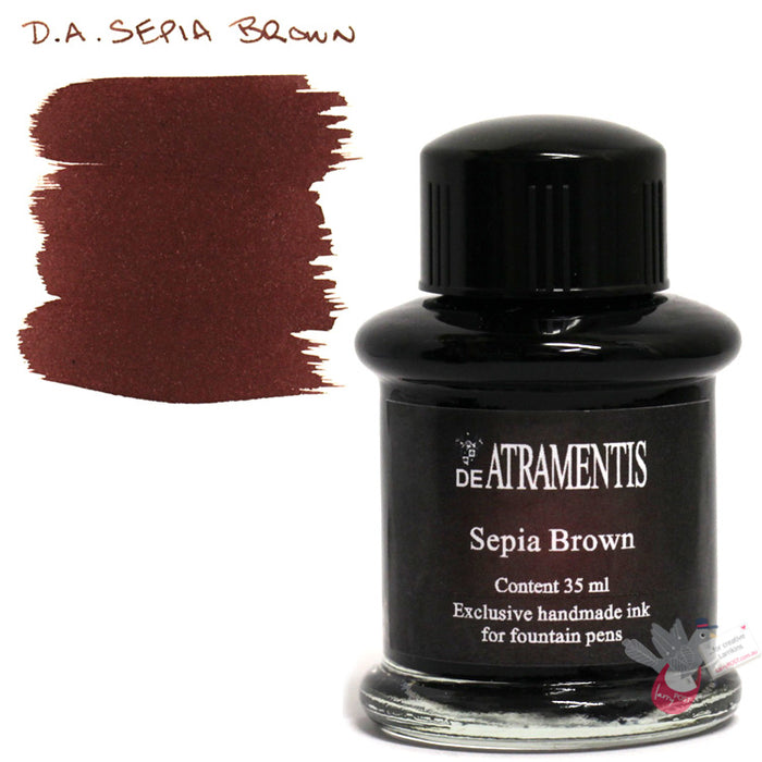 DE ATRAMENTIS Fountain Pen Ink 35mL - Sepia Brown