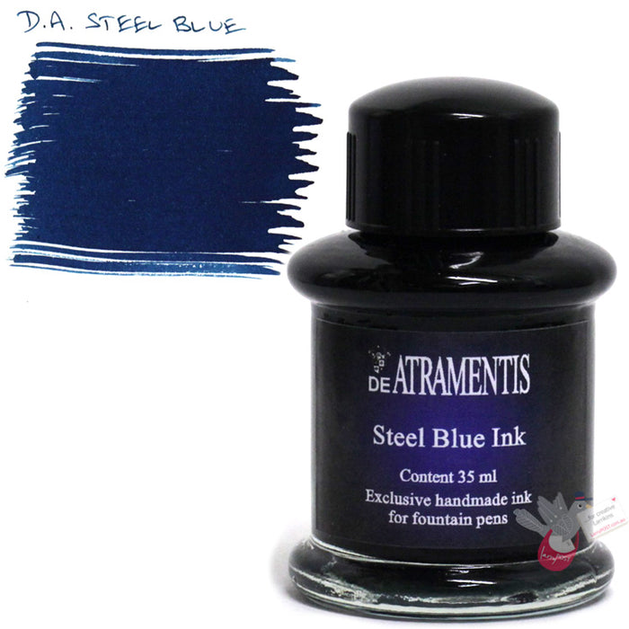 DE ATRAMENTIS Fountain Pen Ink 35mL - Steel Blue