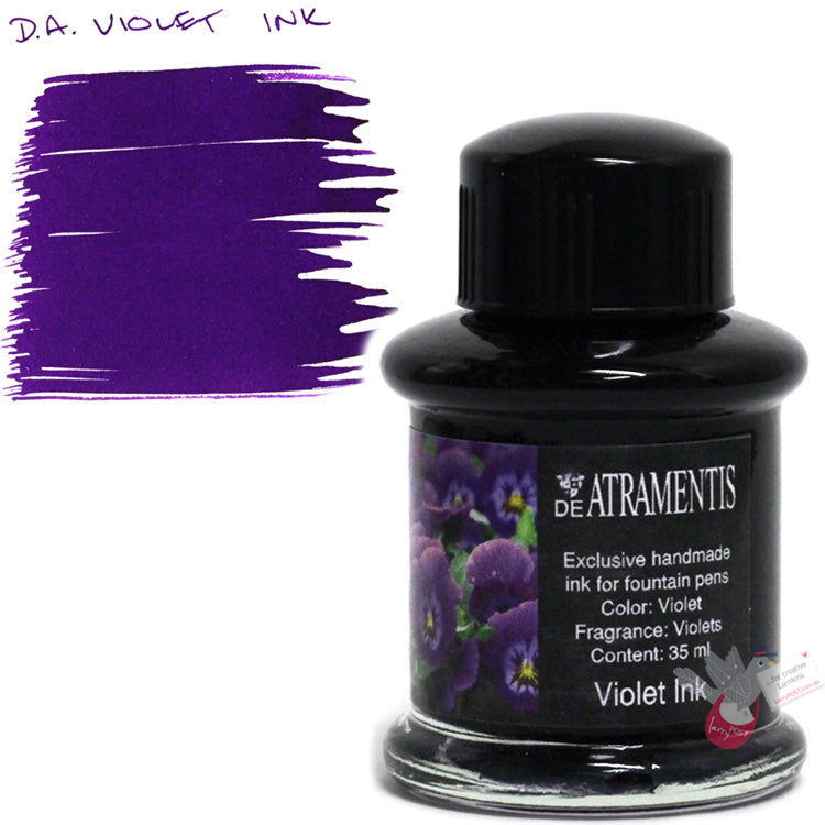 DE ATRAMENTIS Fountain Pen Ink 35mL - Violet Fragrance - Violet Colour