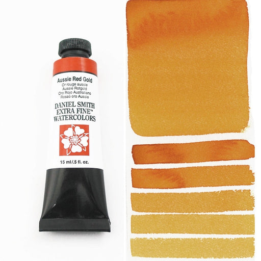 DANIEL SMITH Watercolour - 15mL - Aussie Red Gold (PY83,PR101,PV19)