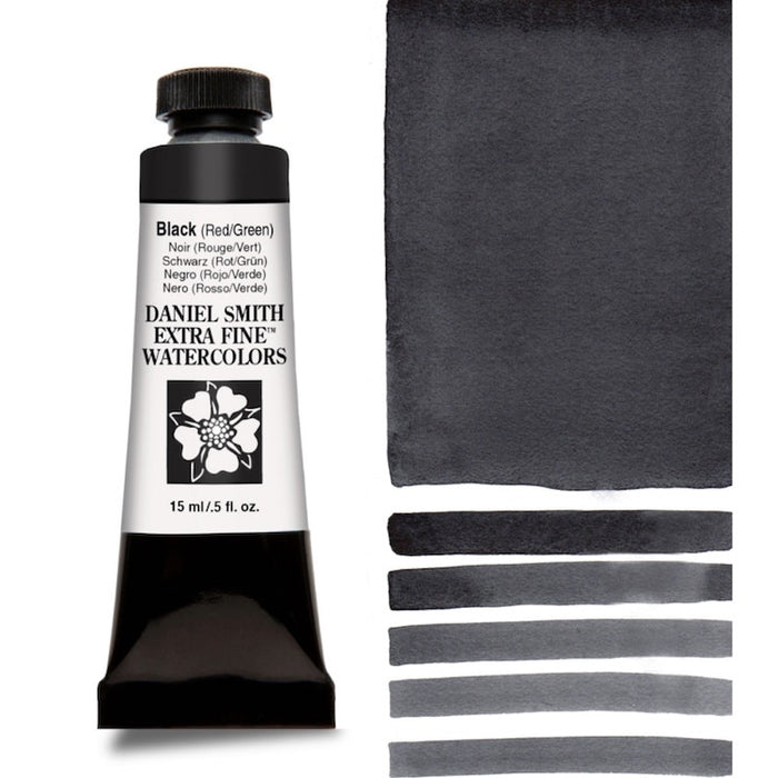 DANIEL SMITH Watercolour - 15mL - Black (Red/Green) (PG 7, PR 264)