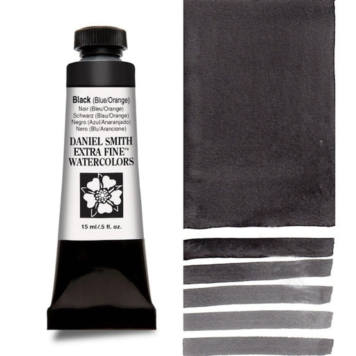 DANIEL SMITH Watercolour - 15mL - Black (Blue/Orange) (PB15:6,PR188,PO71)